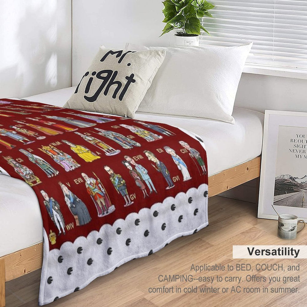 The English And British Monarchy (1066 to 2023+) Lightweight Throw Blanket