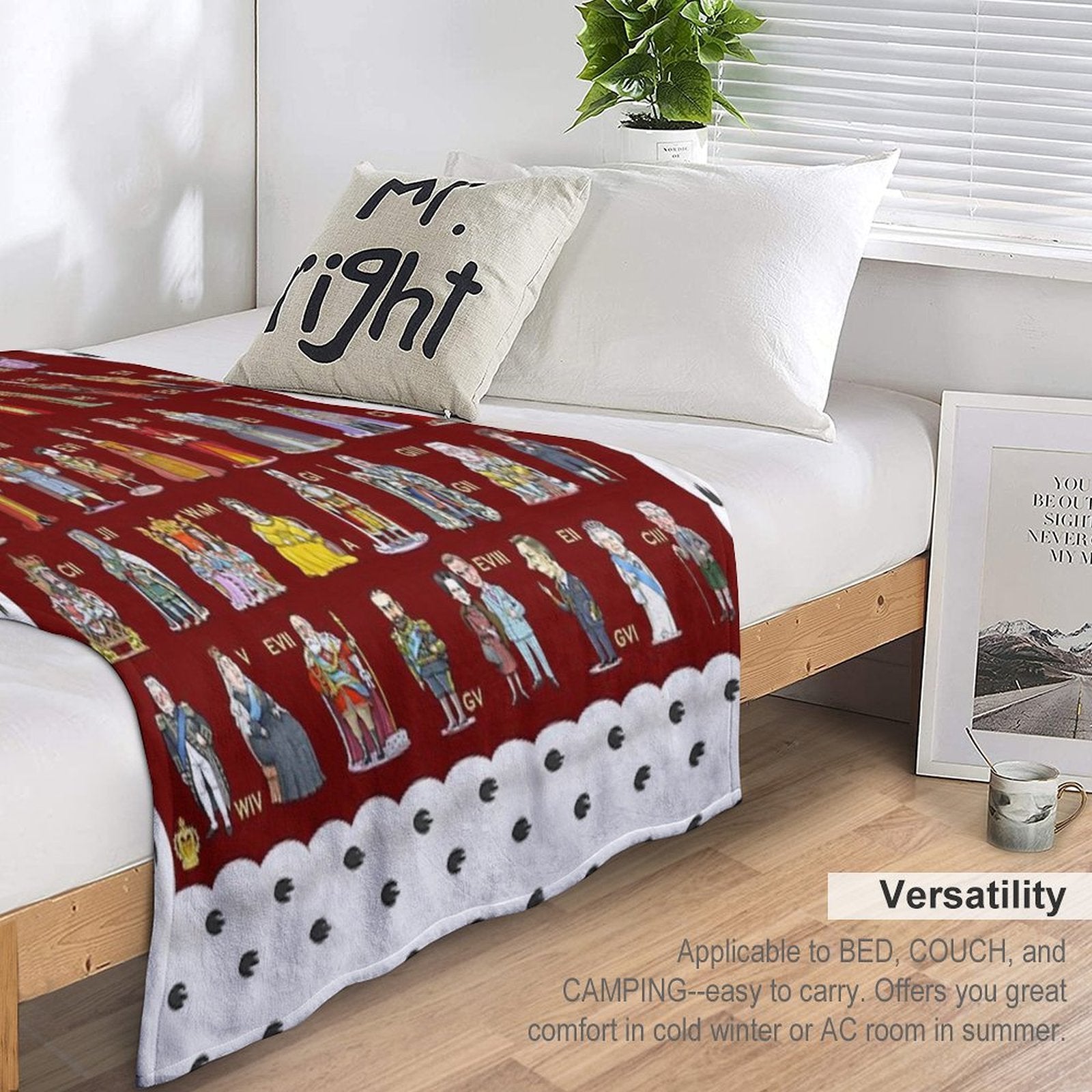 The English And British Monarchy (1066 to 2023+) Lightweight Throw Blanket