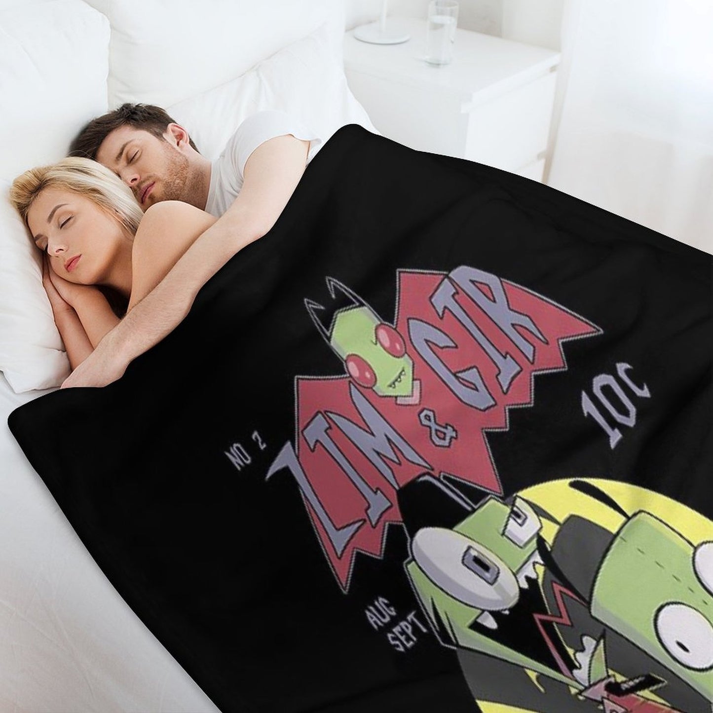 Zim And Gir Machine-washable Throw Blanket
