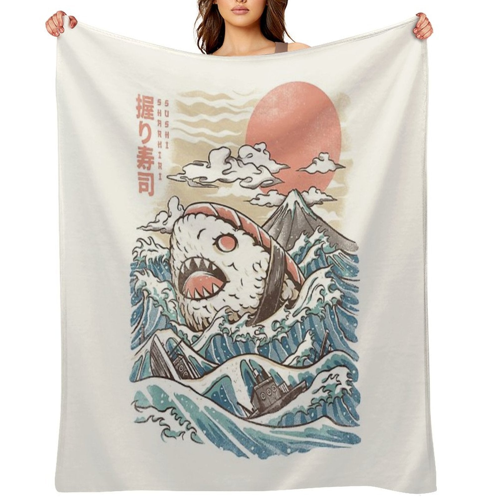Sharkiri Sushi Versatility Throw Blanket