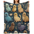 Seals Anti-pilling Throw Blanket