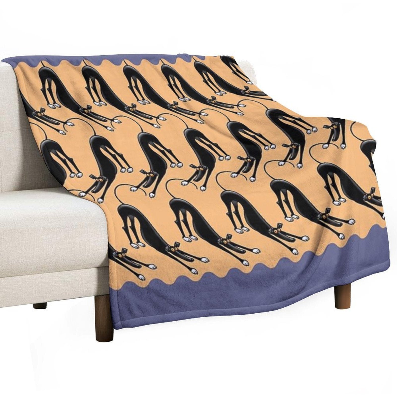 Bowdown Pattern Anti-pilling Throw Blanket