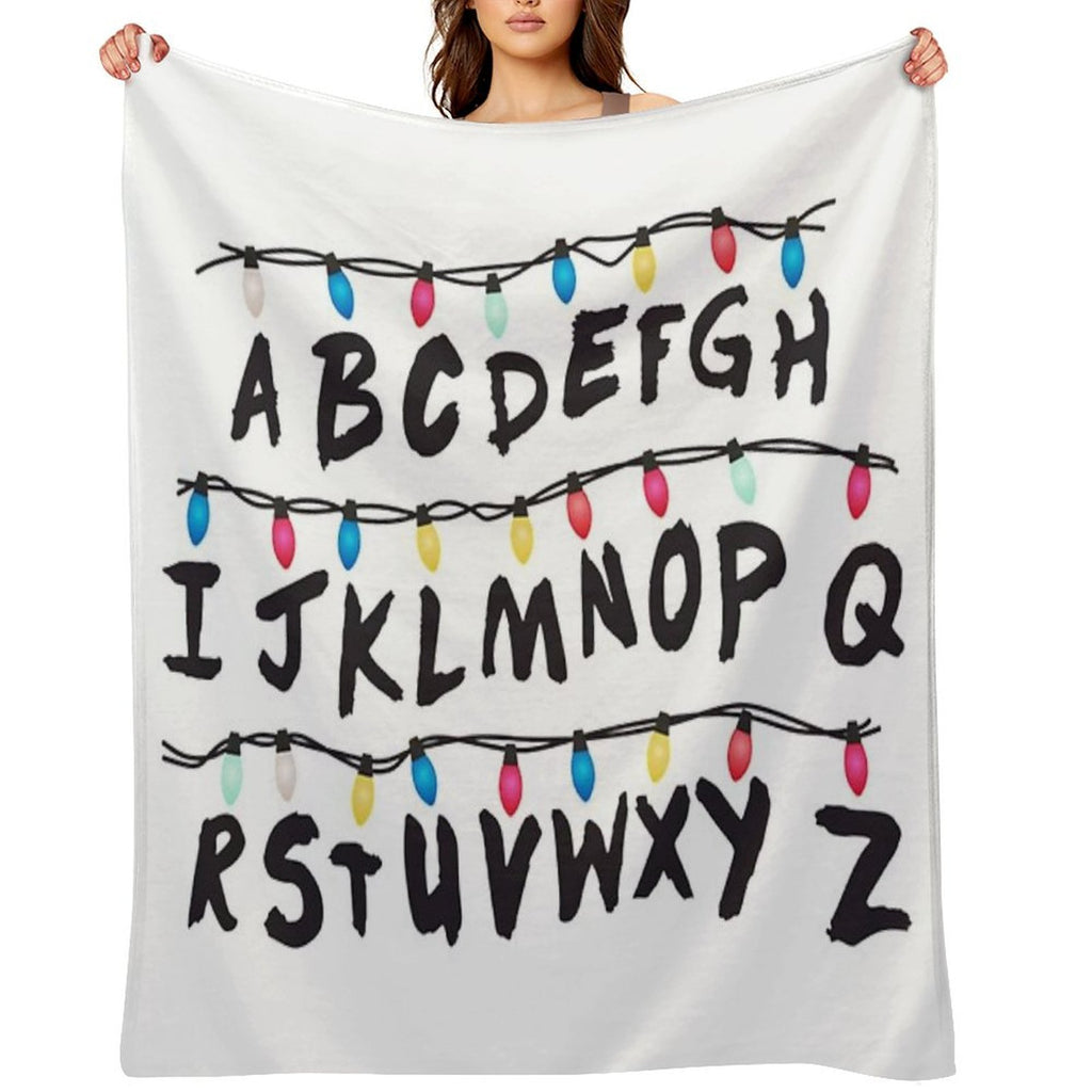 ABCDEFGH All-season Throw Blanket