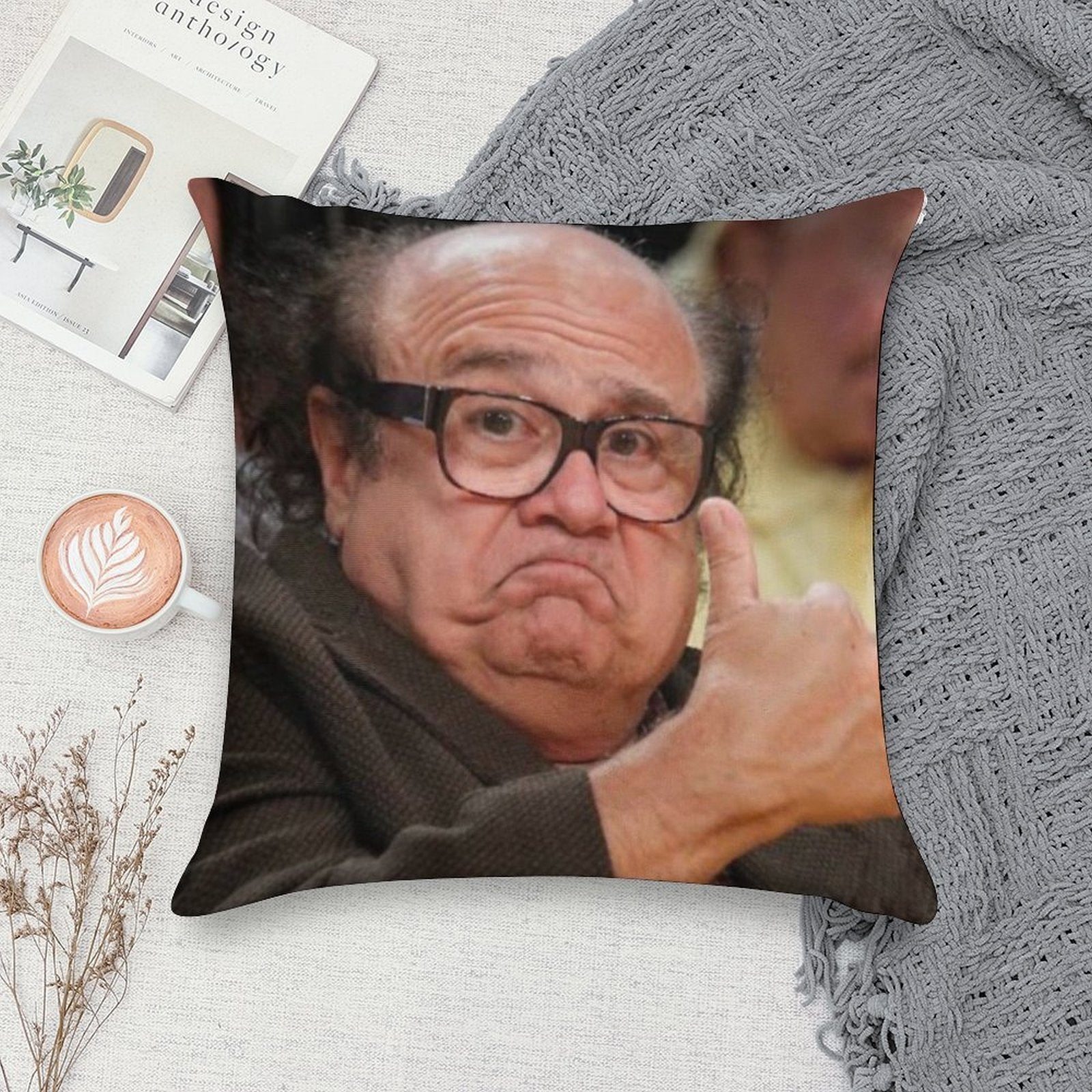 Danny Devito Approves Soft Multiple Sizes Throw Pillow