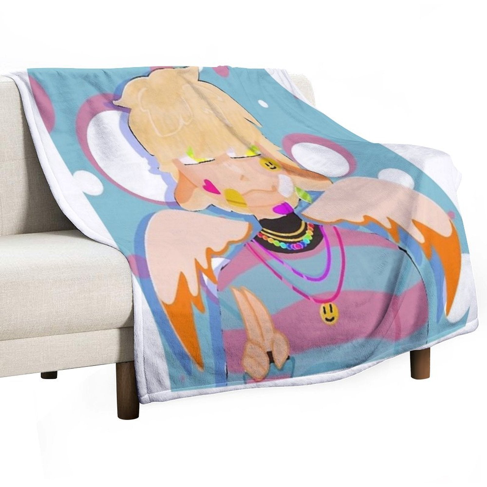 Peaceful Angel Boy Multi-functional Throw Blanket