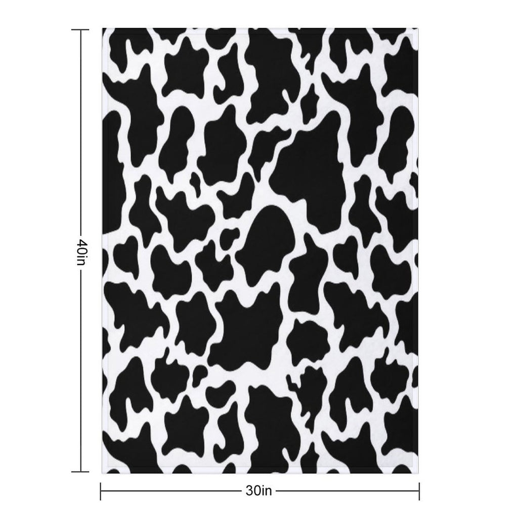 Cow Skin Pattern Easy Care Throw Blanket