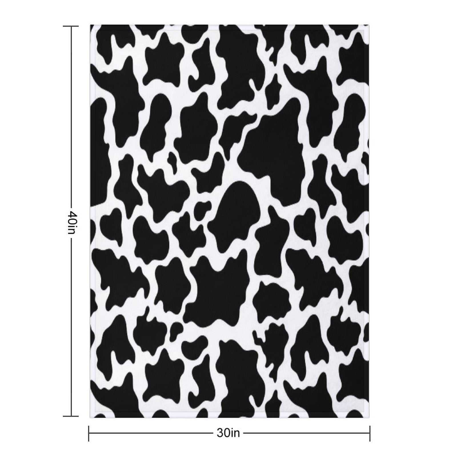Cow Skin Pattern Easy Care Throw Blanket