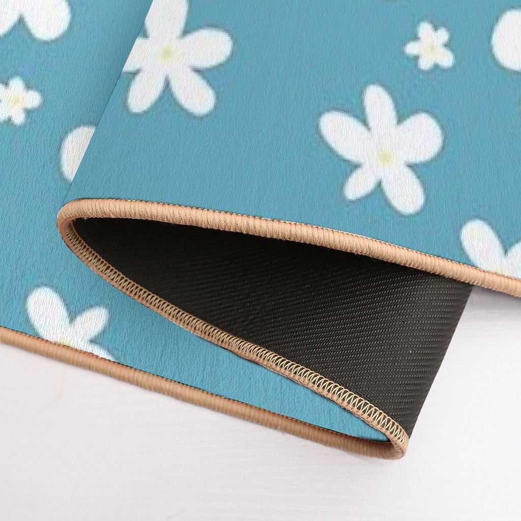 Daisy Pattern  Fade-Resistant Bath Mat