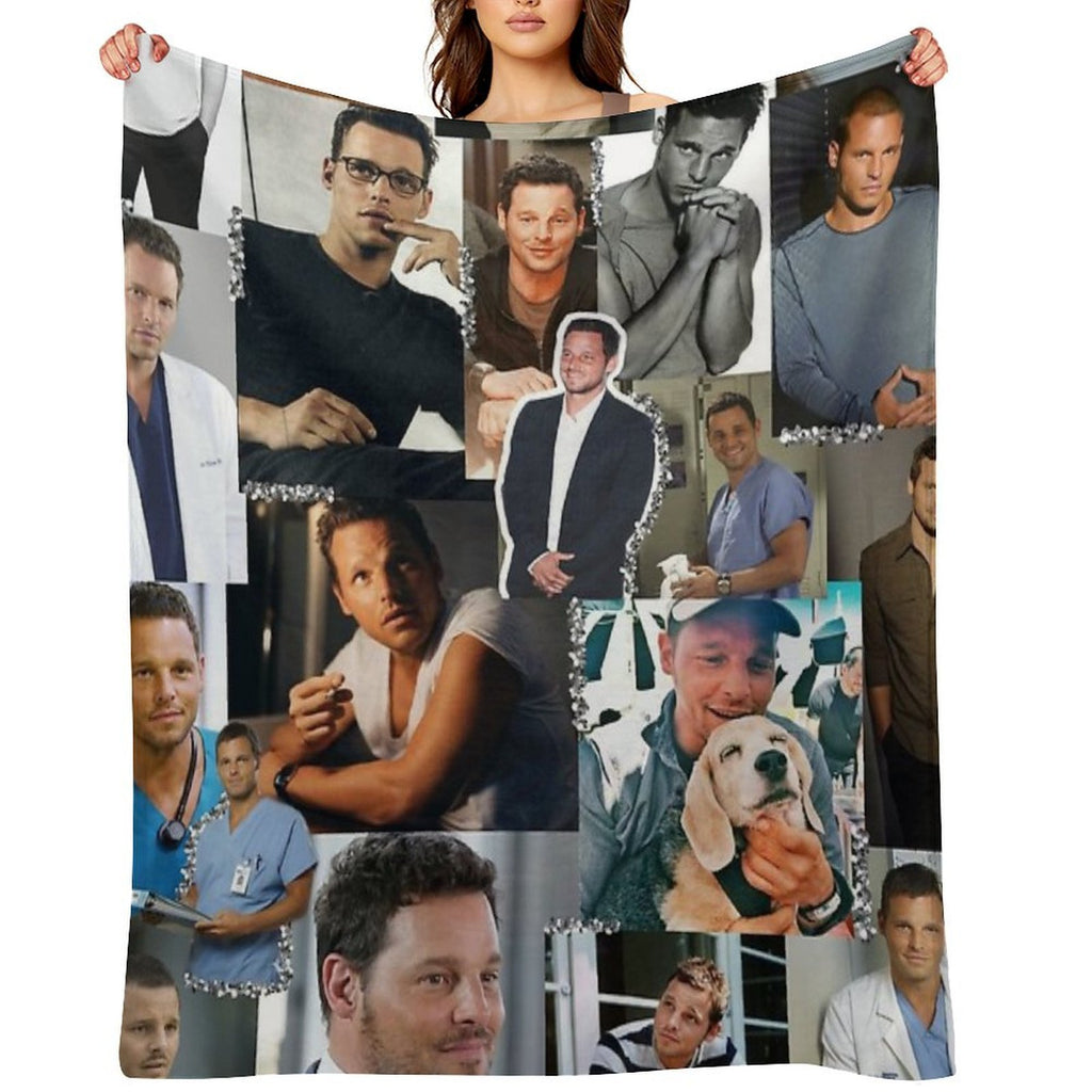 Alex Karev Collage Gift-ready Throw Blanket