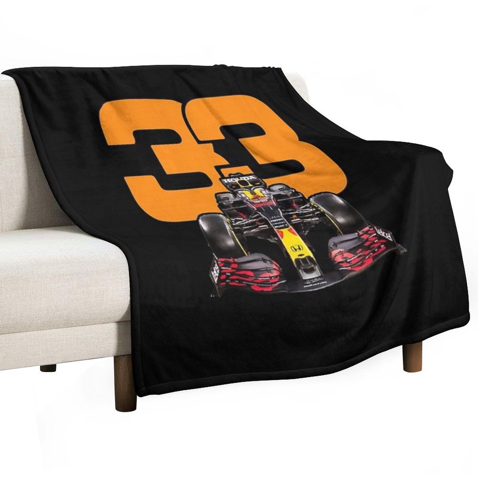 Max Verstappen 33 Formula 1  Design 3 Versatility Throw Blanket