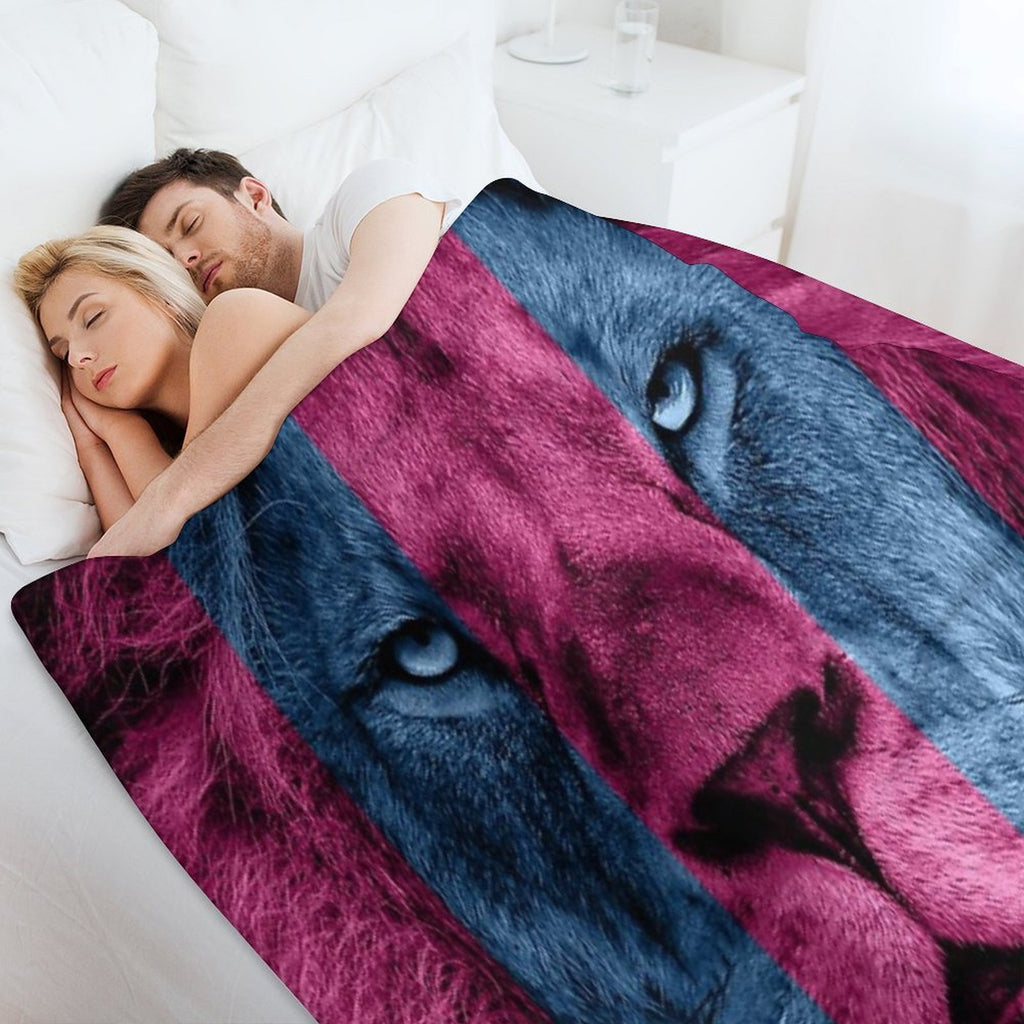 Aston Villa Lion Shrink-resistant Throw Blanket