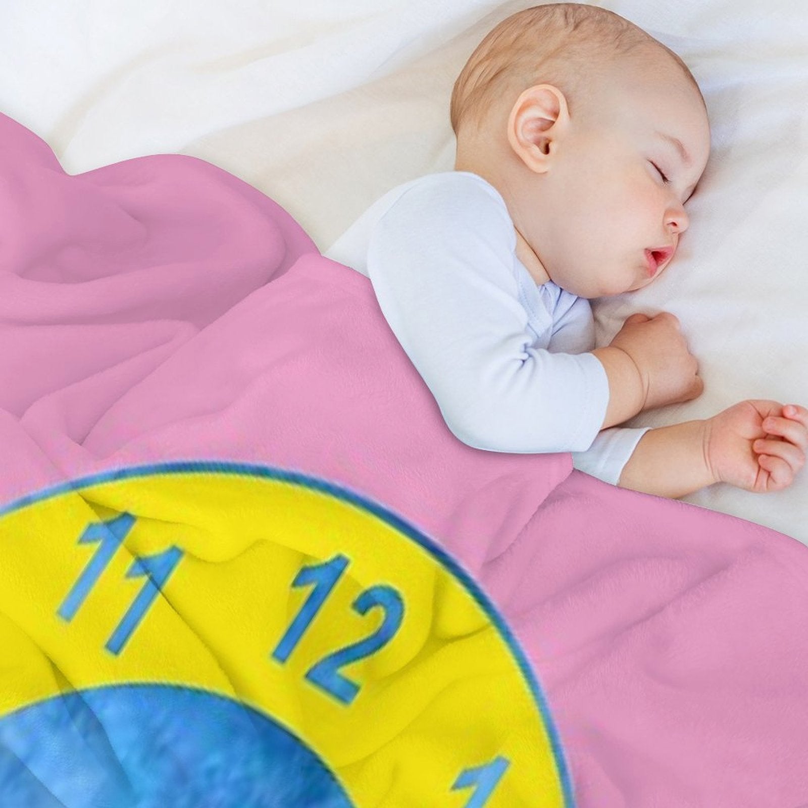 Clock Rug (The Big Comfy Couch) Travel-friendly Throw Blanket