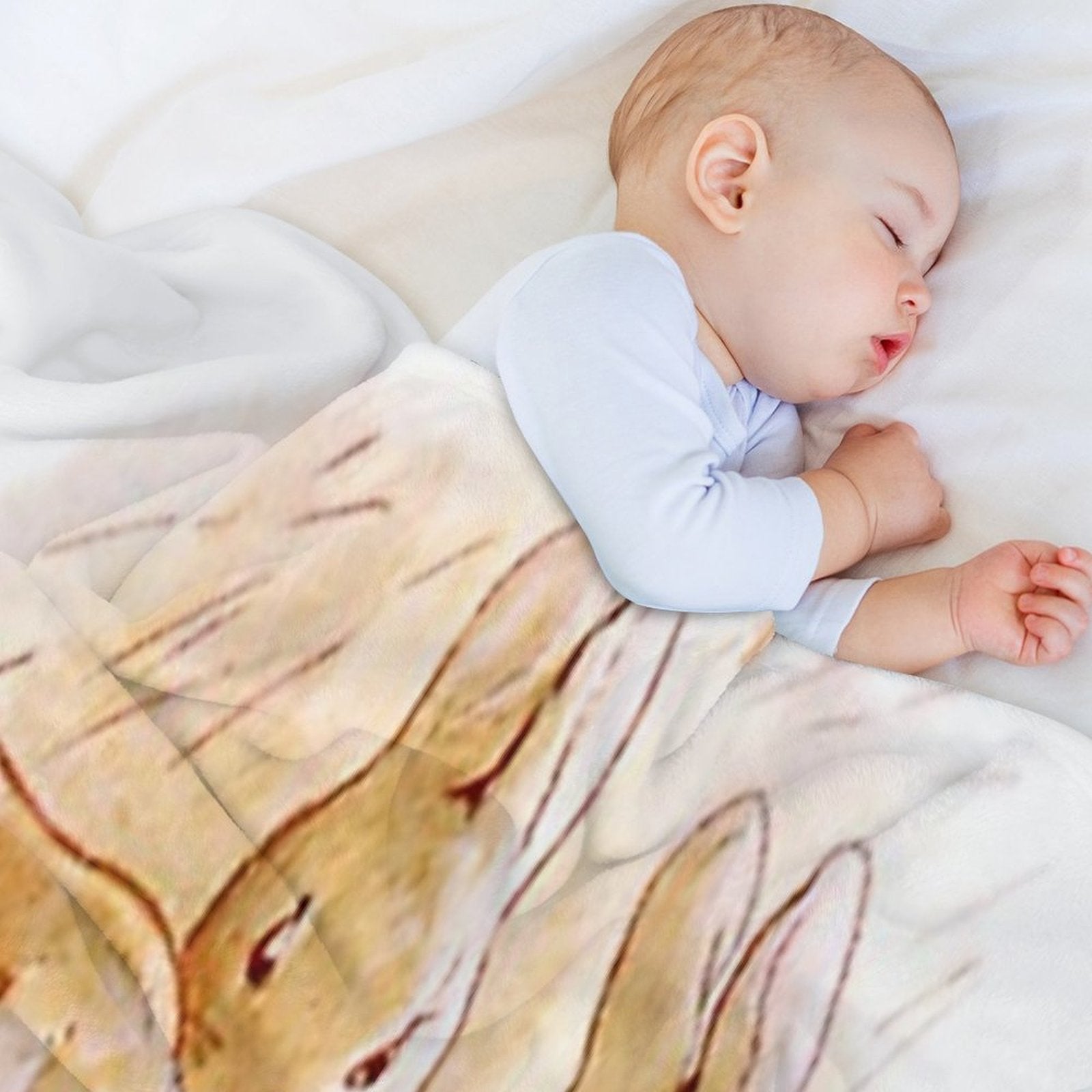 Flopsy, Mopsy And Cottontail Machine-washable Throw Blanket