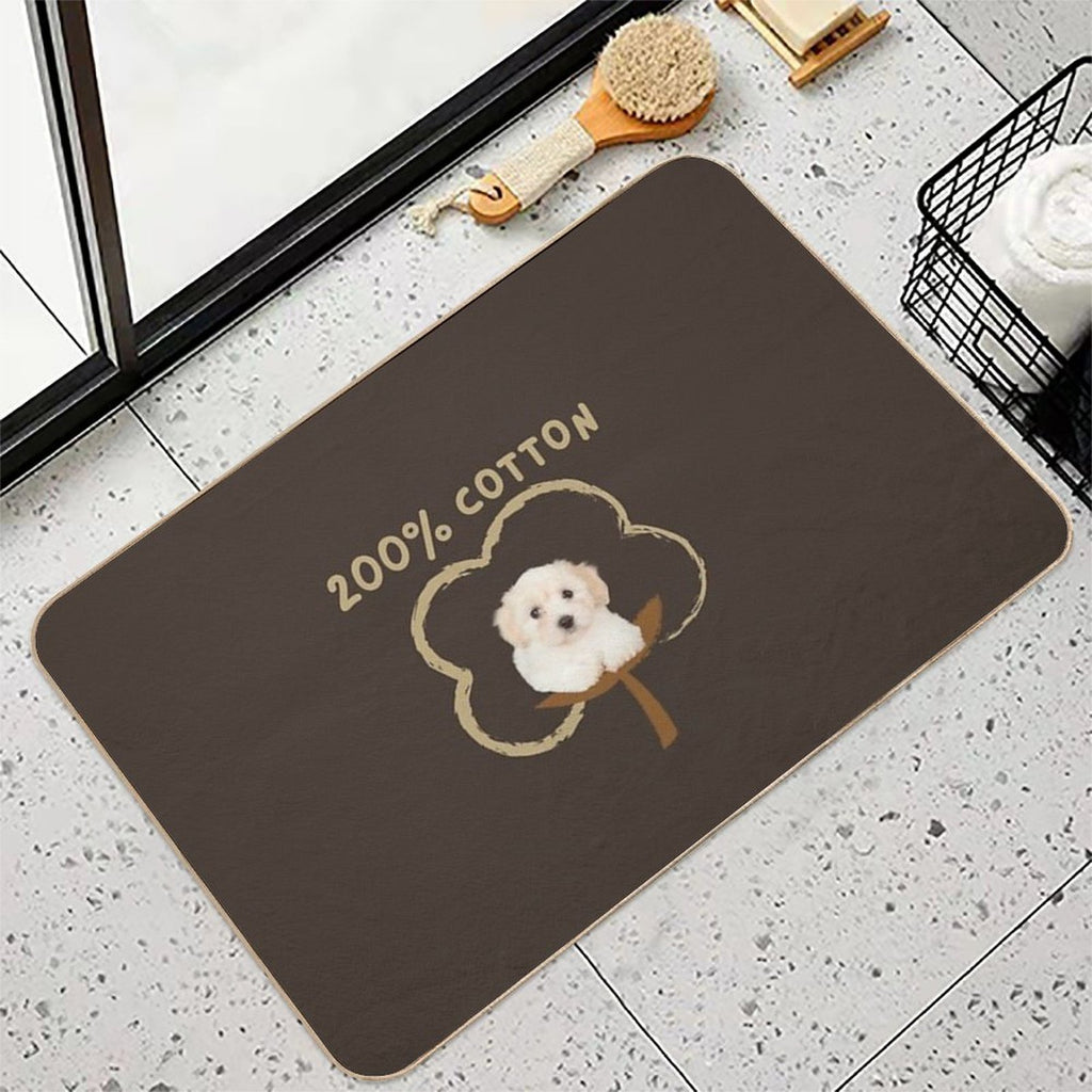 200 Cotton - Cute Funny Gift for Coton De Tulear Owners - Birthday Gift for Mothers Day, Fathers Day, Christmas, Thanksgiving F  Eco-Friendly Bath Mat