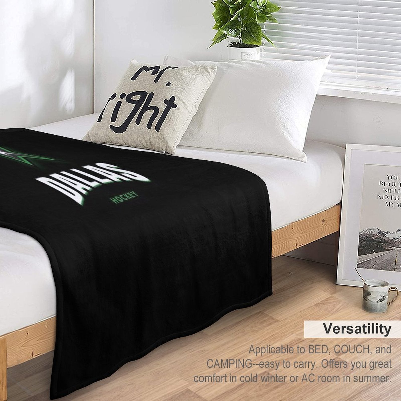 Dallas Stars Hockey Compact Throw Blanket