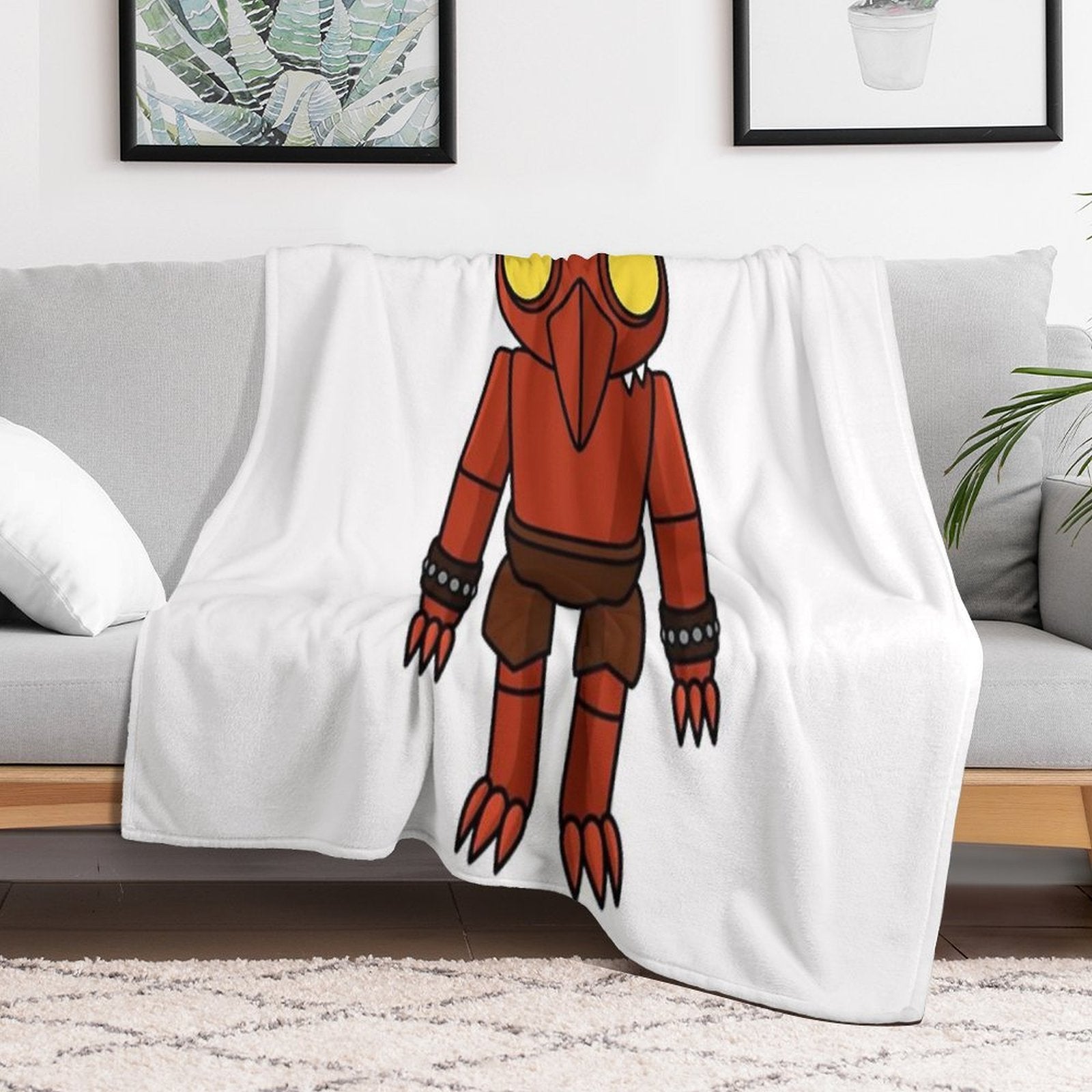 Doors Entities Figure Rush Ambush A-60 A-90 A-120 Seek Stare El Goblino Dupe Halt Jeff Bob Eyes Screech Jack Glitch Timothy Shad Shrink-resistant Throw Blanket