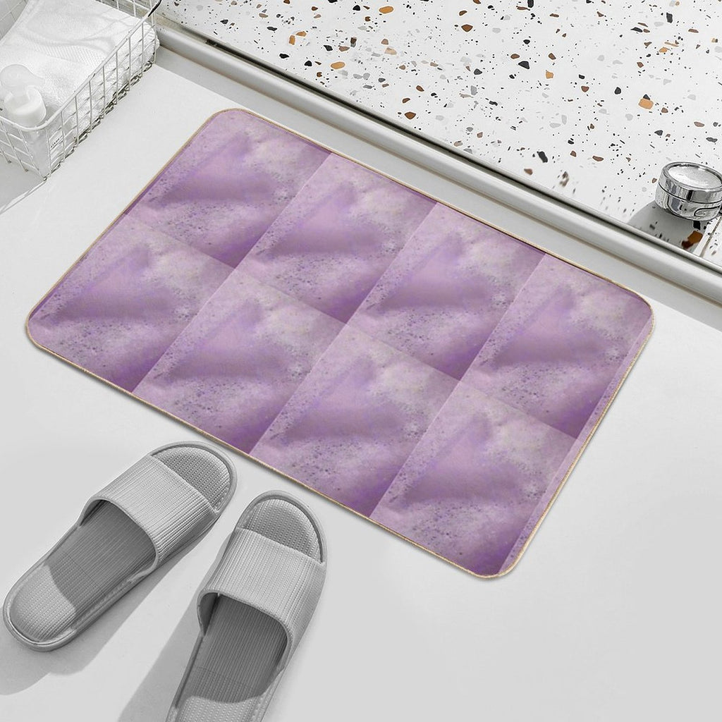Bubbles Lavender  Stain-Proof Bath Mat