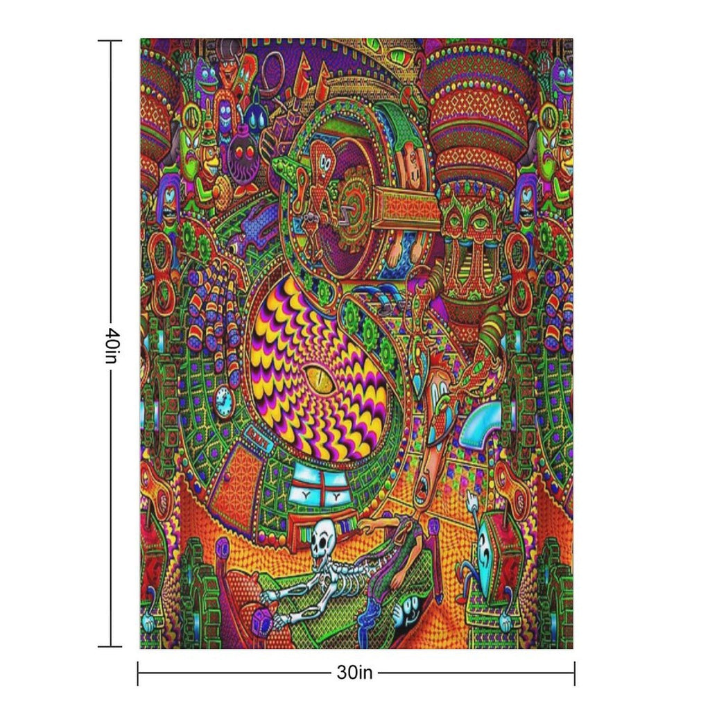 Carnival of The Abyss Travel-friendly Throw Blanket