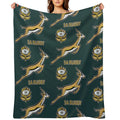 SA Rugby - Vintage Springbok Logo Eco-conscious Throw Blanket