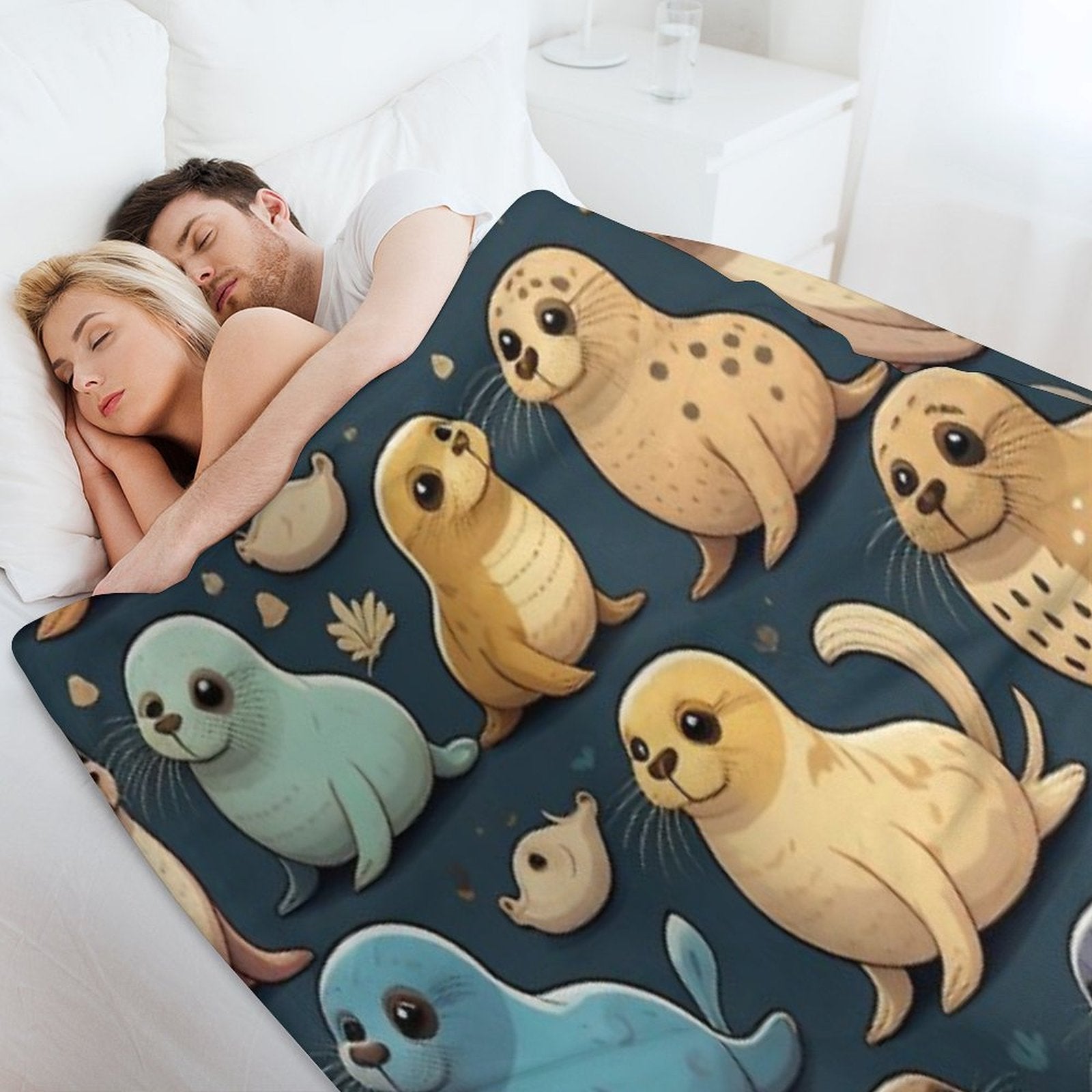 Seals Anti-pilling Throw Blanket
