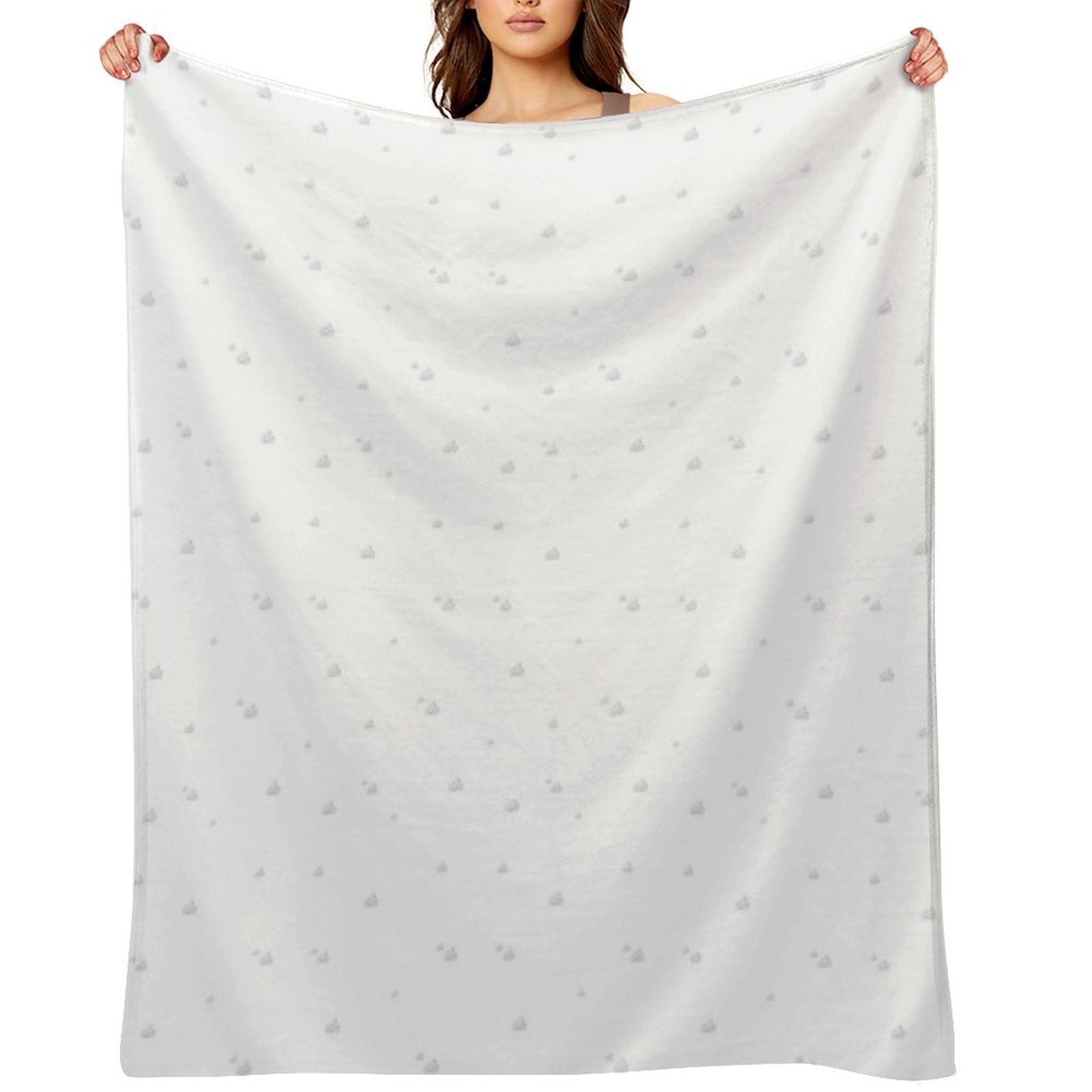 Grey Skies Painterly  Pattern Wrinkle-free Throw Blanket