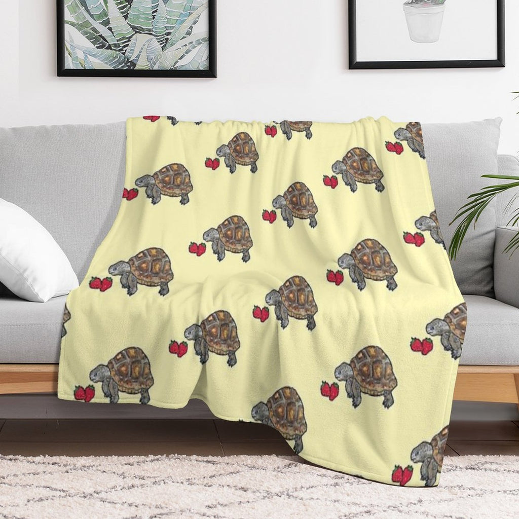 Happy Tortoise Sustainable Throw Blanket