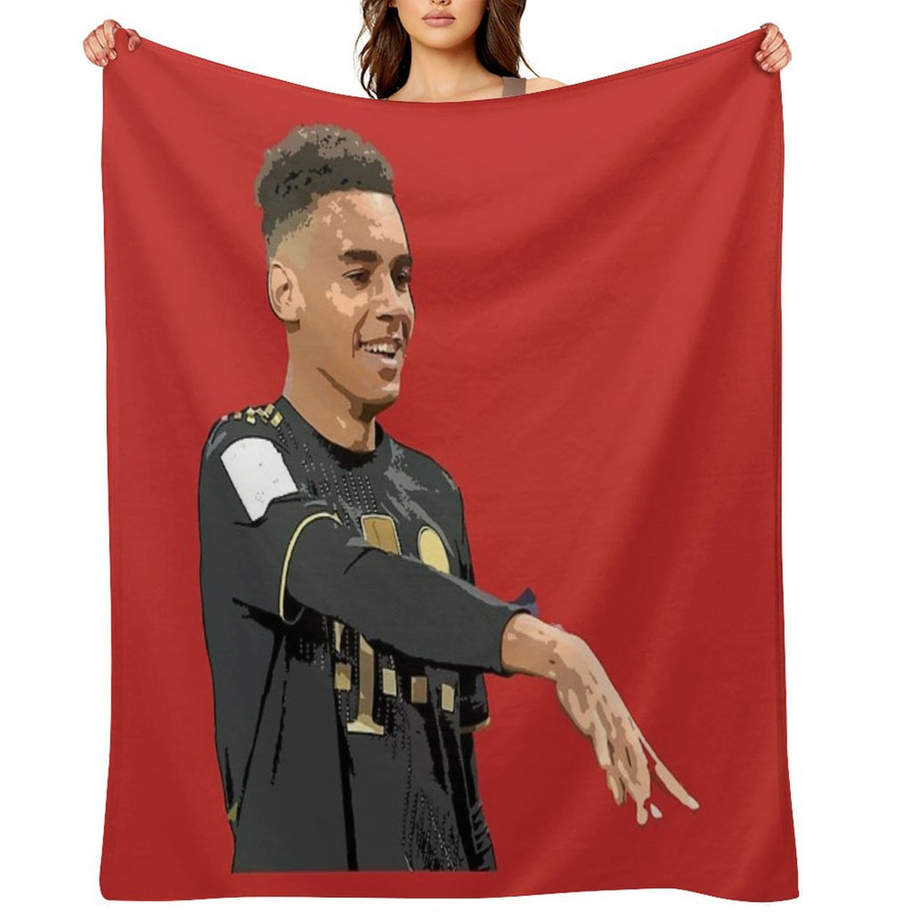 Jamal Musiala Shrink-resistant Throw Blanket
