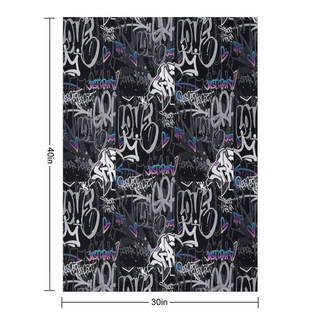 Graffiti Street Art Compact Throw Blanket