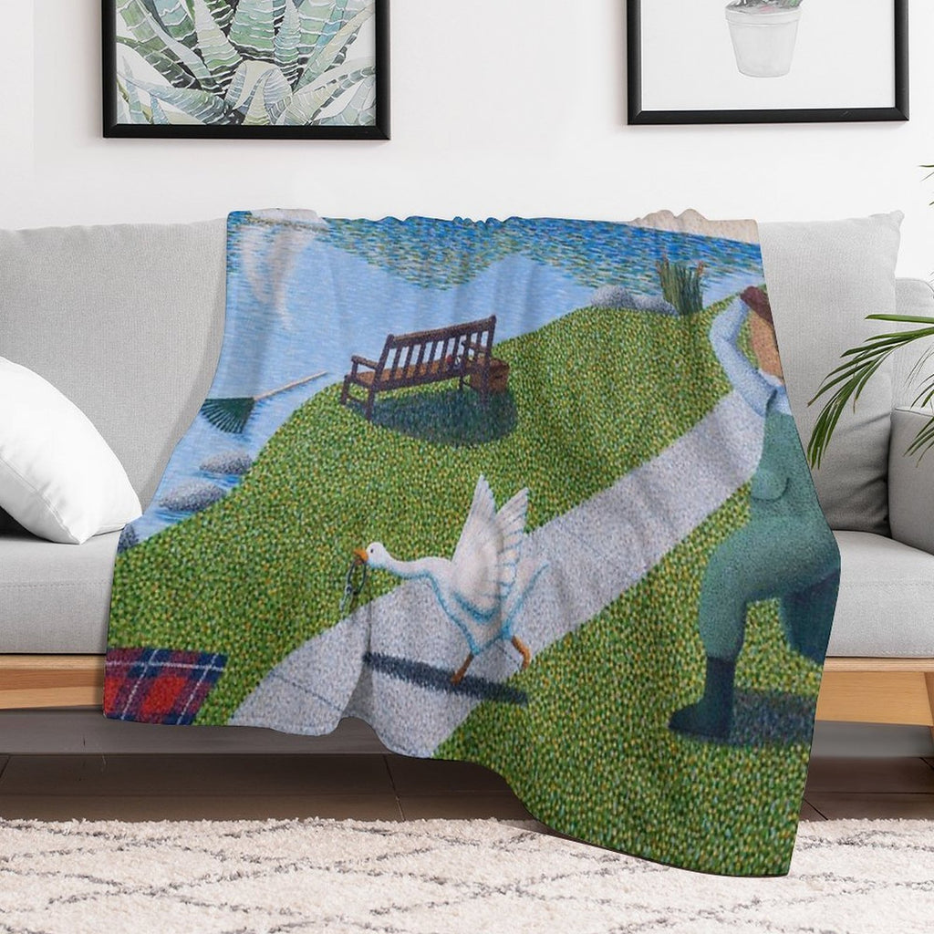 Une Oie Compact Throw Blanket