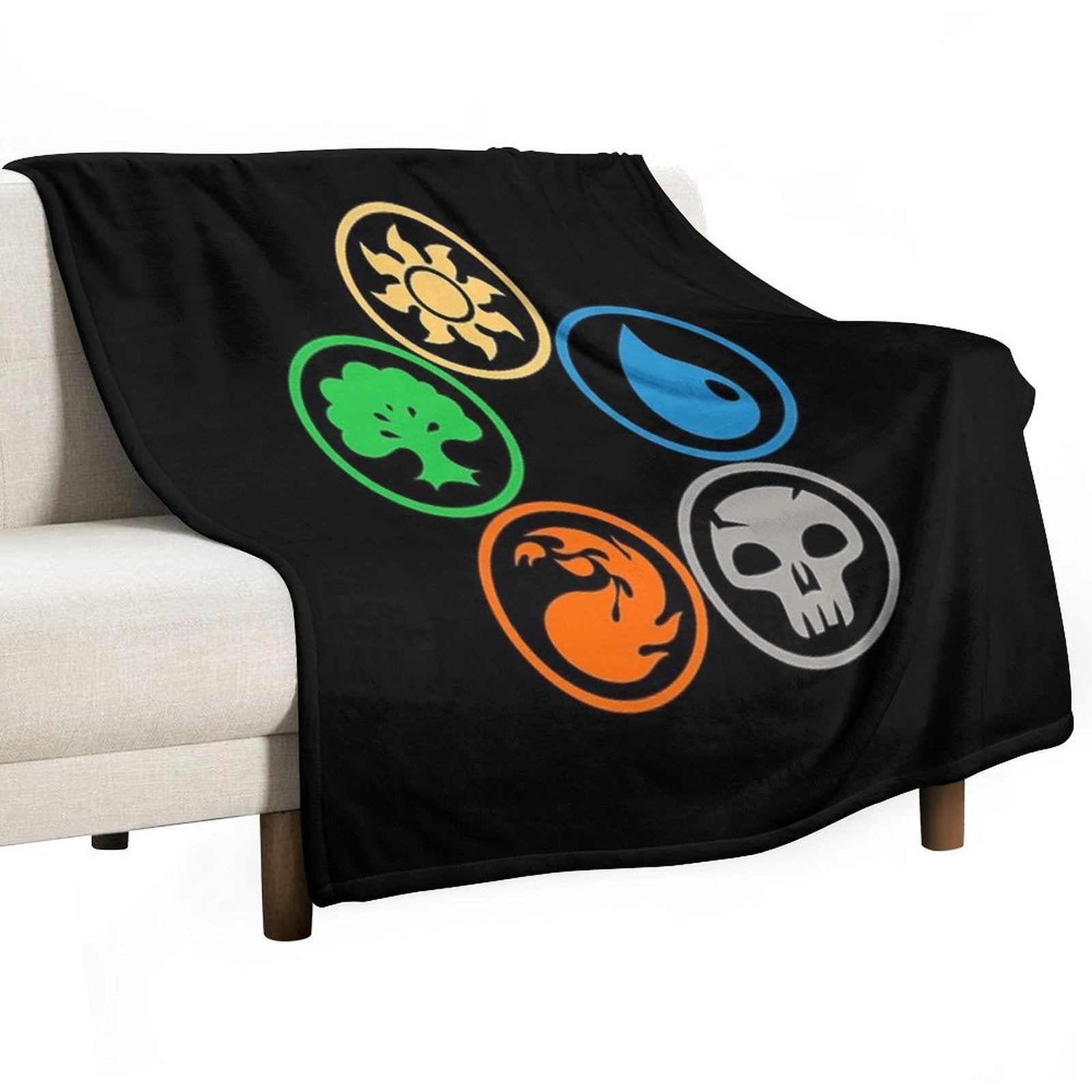 Amergo Posisi Pas Machine-washable Throw Blanket