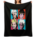 Golden Warhol Girls Easy Care Throw Blanket