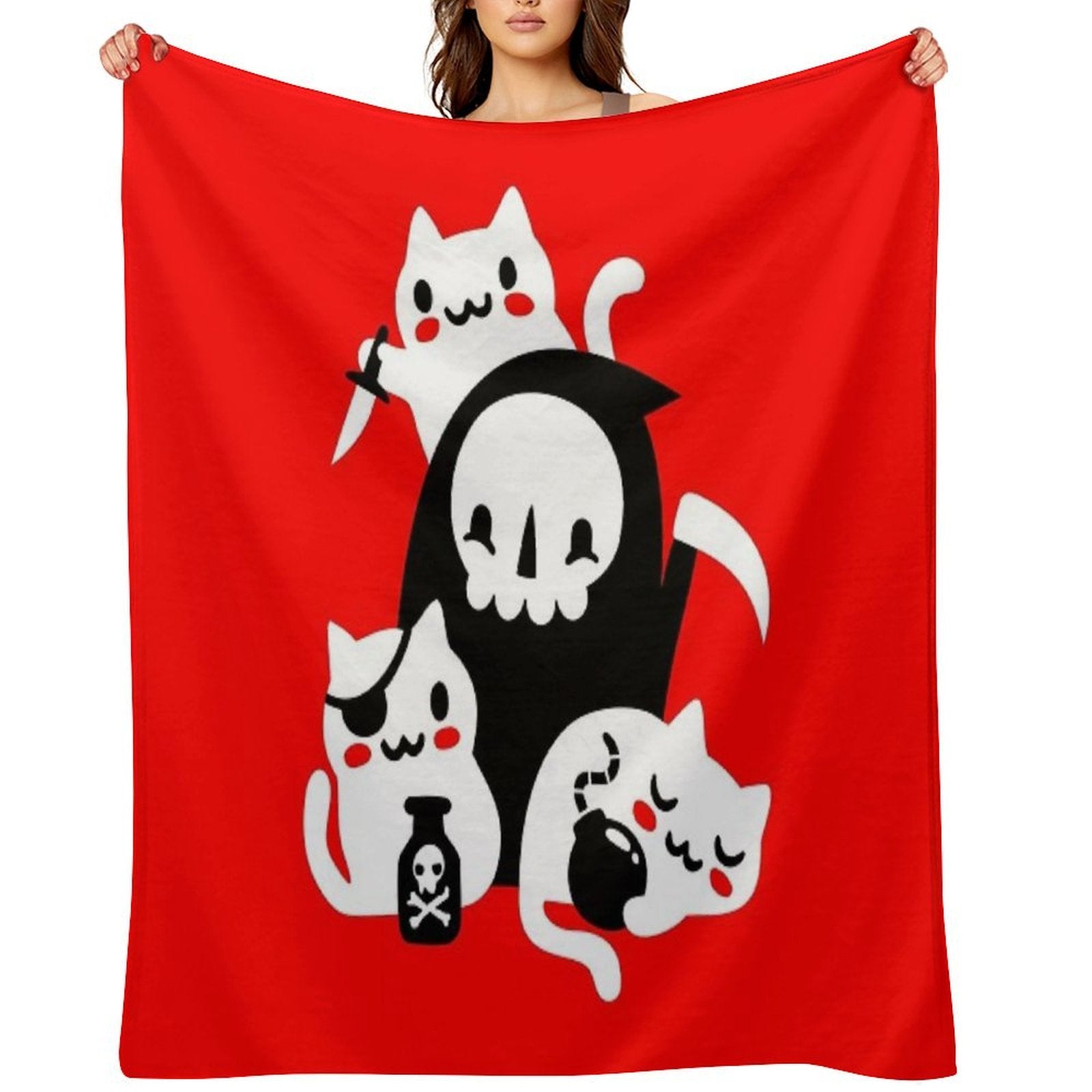 Death's Little Helpers All-season Throw Blanket