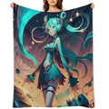 Hatsune Miku Shrink-resistant Throw Blanket