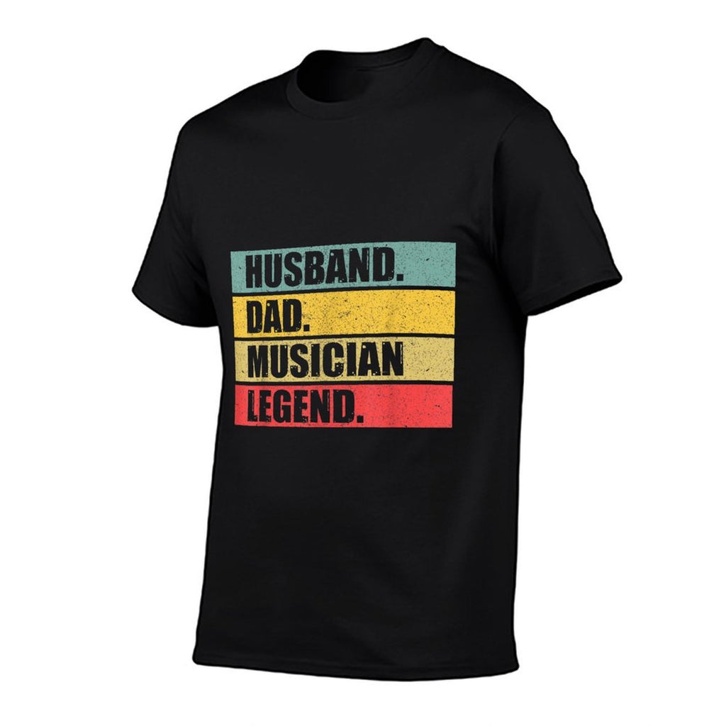 Husband Dad Musician Quote Music Vintage Fathers Day  Graphic-printed T-Shirt
