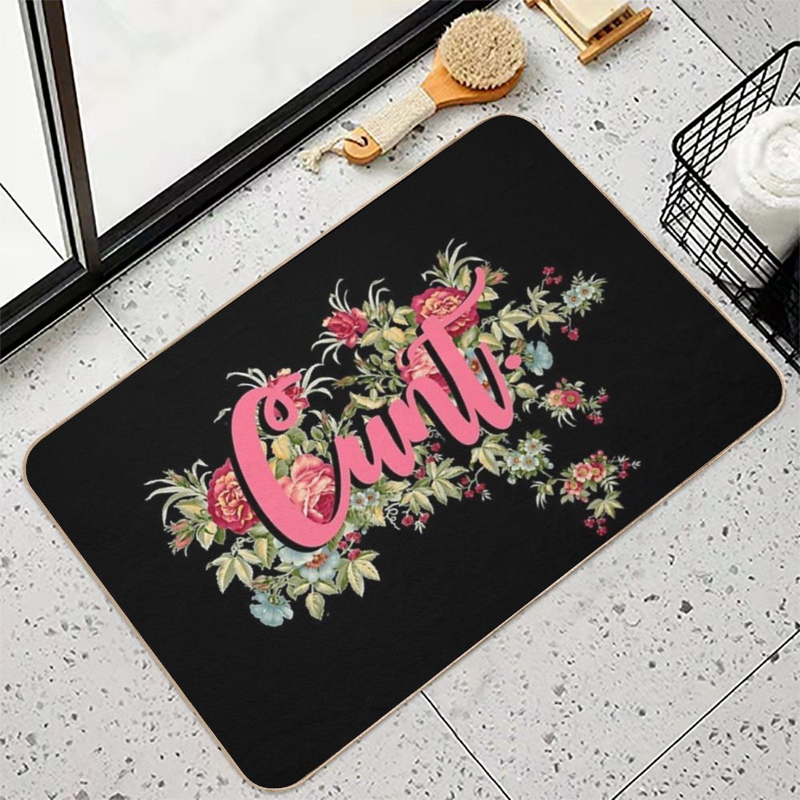 Cunt  Fade-Resistant Bath Mat