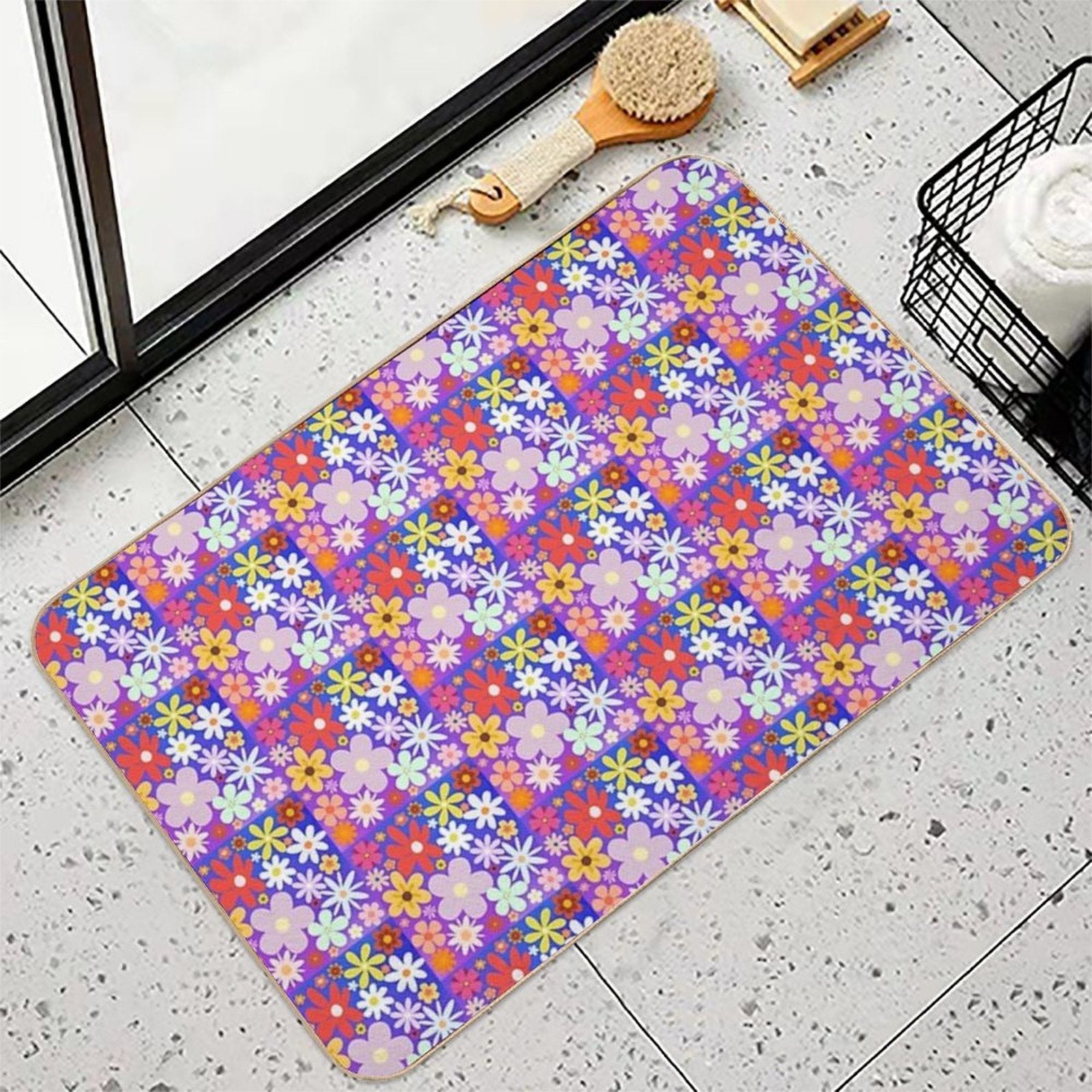Flower Power  Multi-Purpose Bath Mat