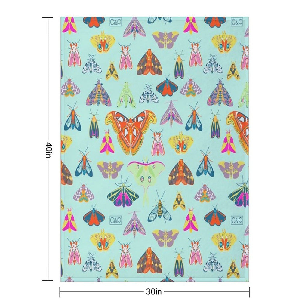 Lots of Lepidoptera Anti-pilling Throw Blanket