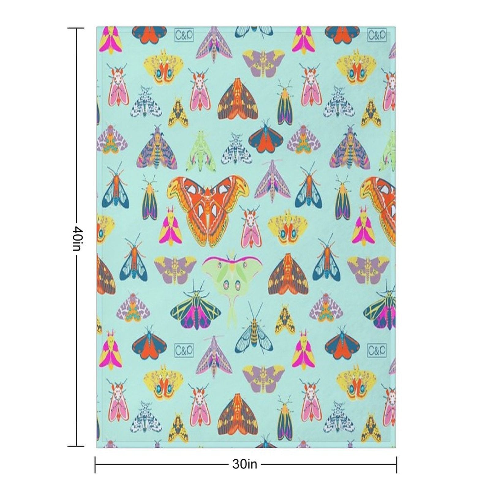Lots of Lepidoptera Anti-pilling Throw Blanket