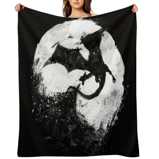Midnight Desolation Easy Care Throw Blanket
