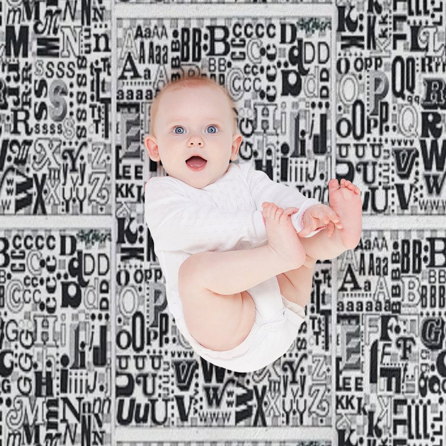 Alphabet Soup Compact Throw Blanket