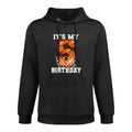 Kids 5th Birthday Basketball Moisture-Wicking Hoodie