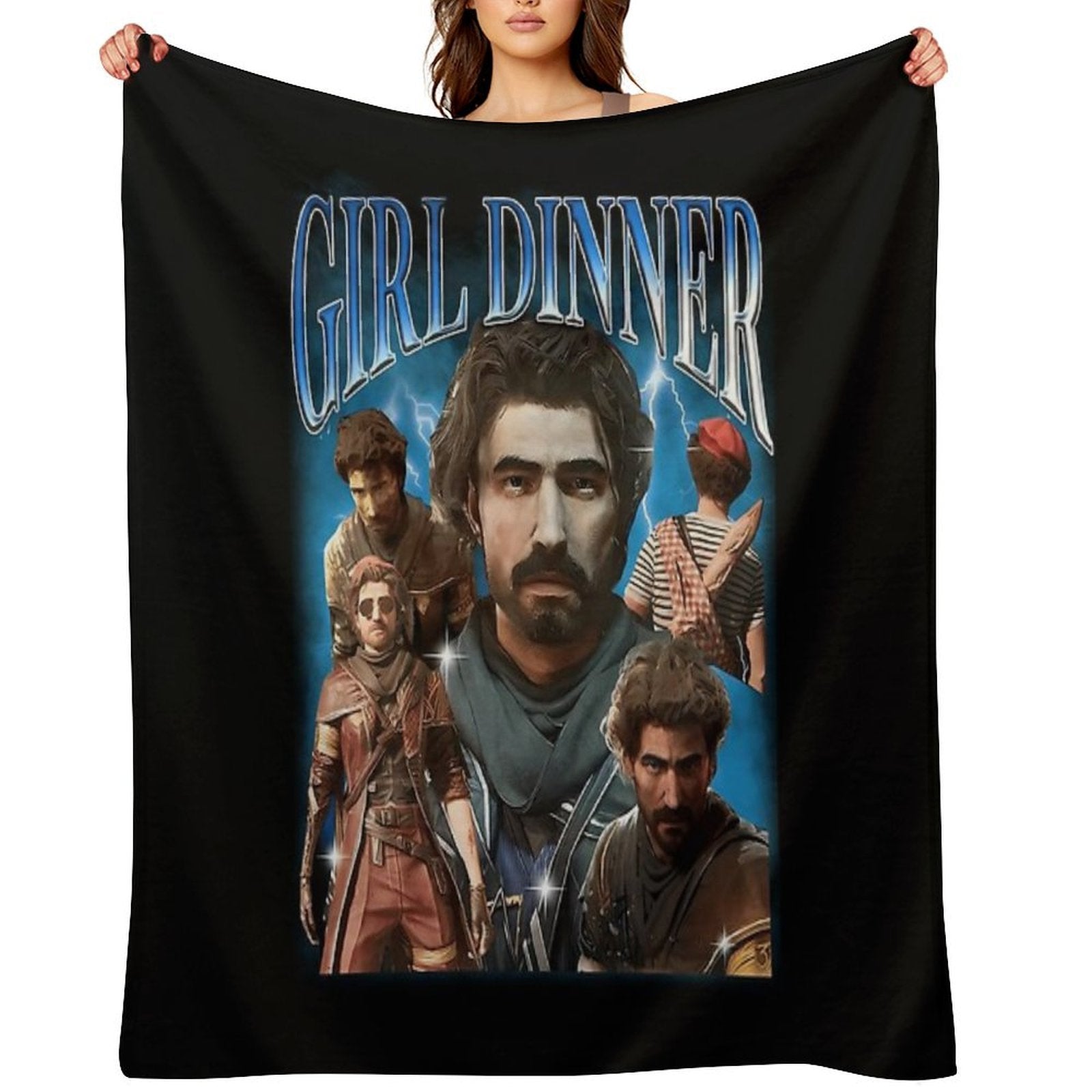 Girl Dinner Gustave Clair Obscur Expedition 33 Sustainable Throw Blanket