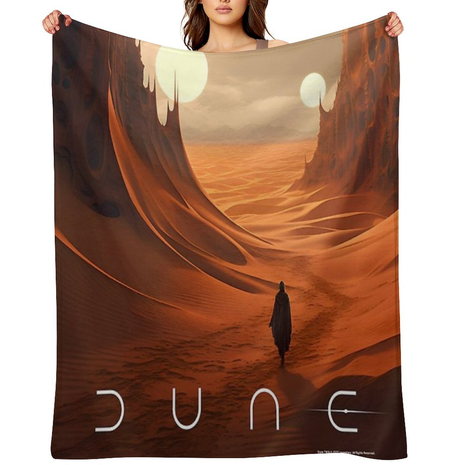 Dune 2020 Fan Art Machine-washable Throw Blanket