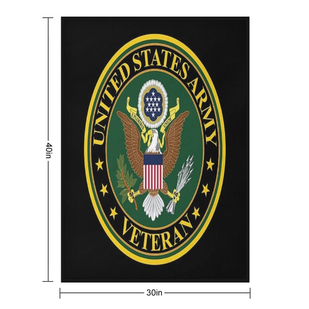 Army - US Army Veteran Shrink-resistant Throw Blanket