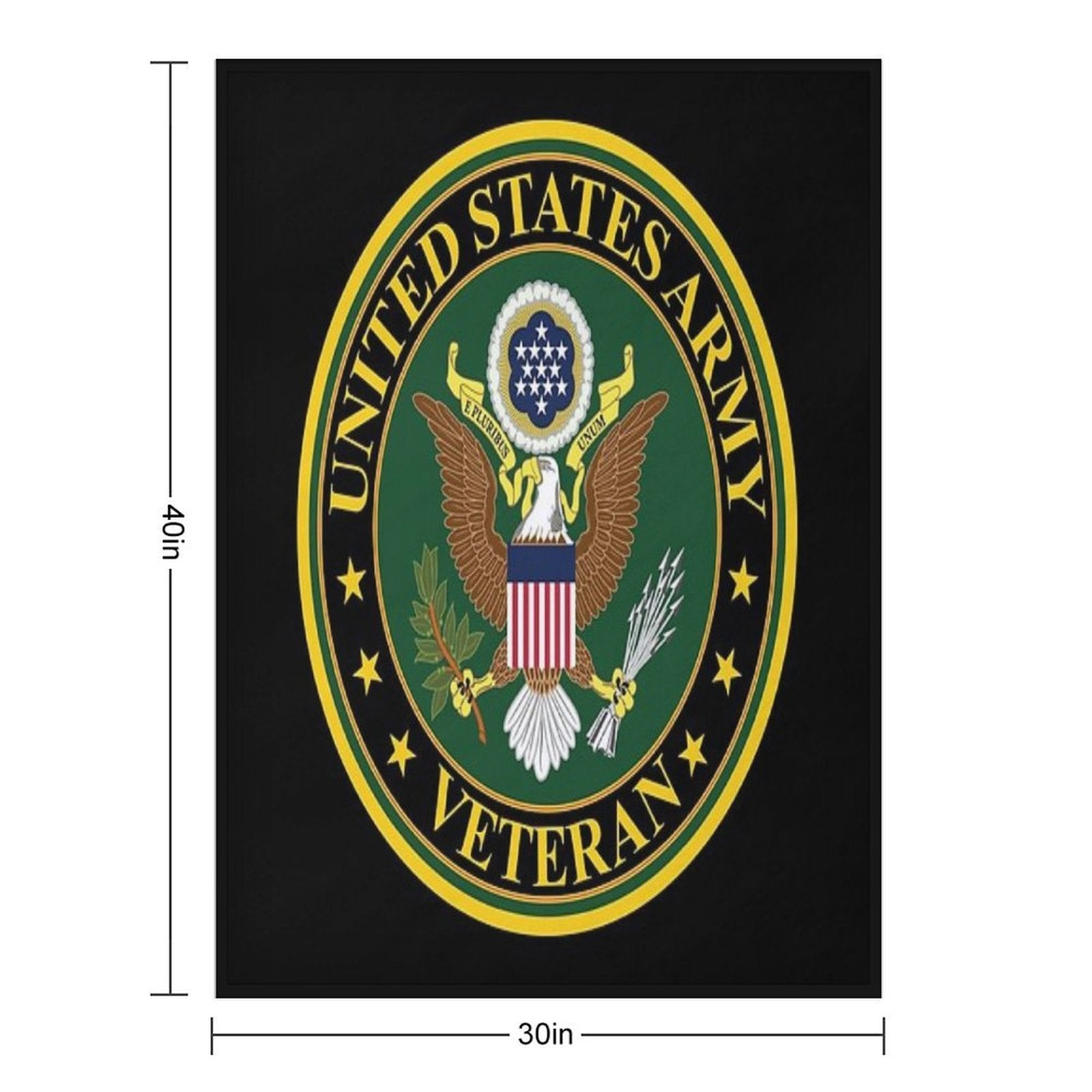 Army - US Army Veteran Shrink-resistant Throw Blanket
