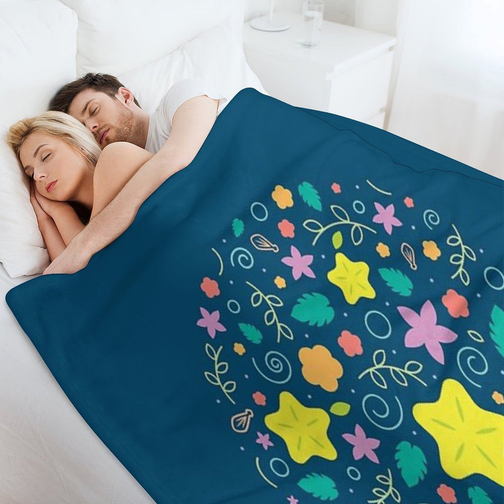 Destiny Pattern - Dark Multi-functional Throw Blanket