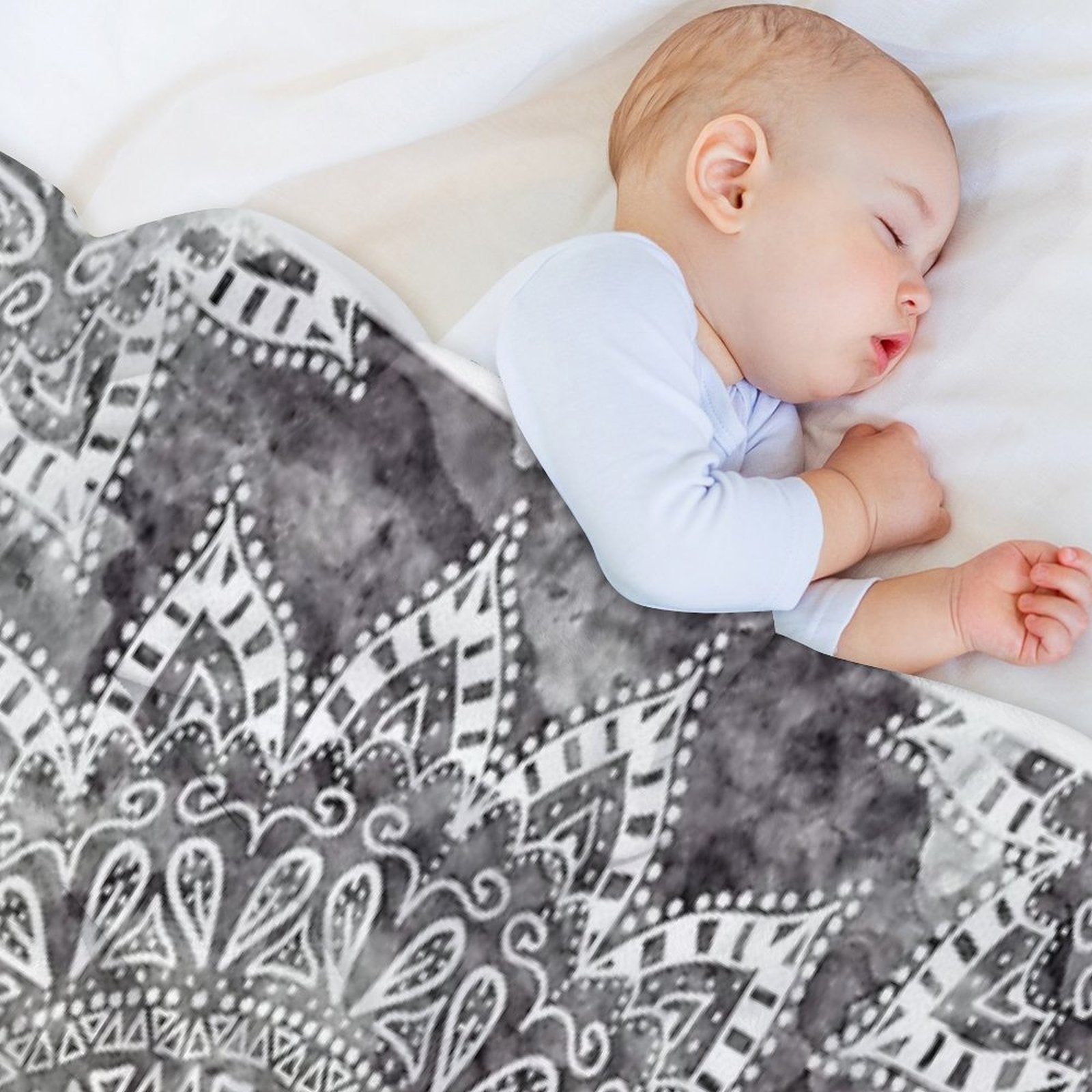 BOHEMIAN HYGGE MANDALA Durable Throw Blanket