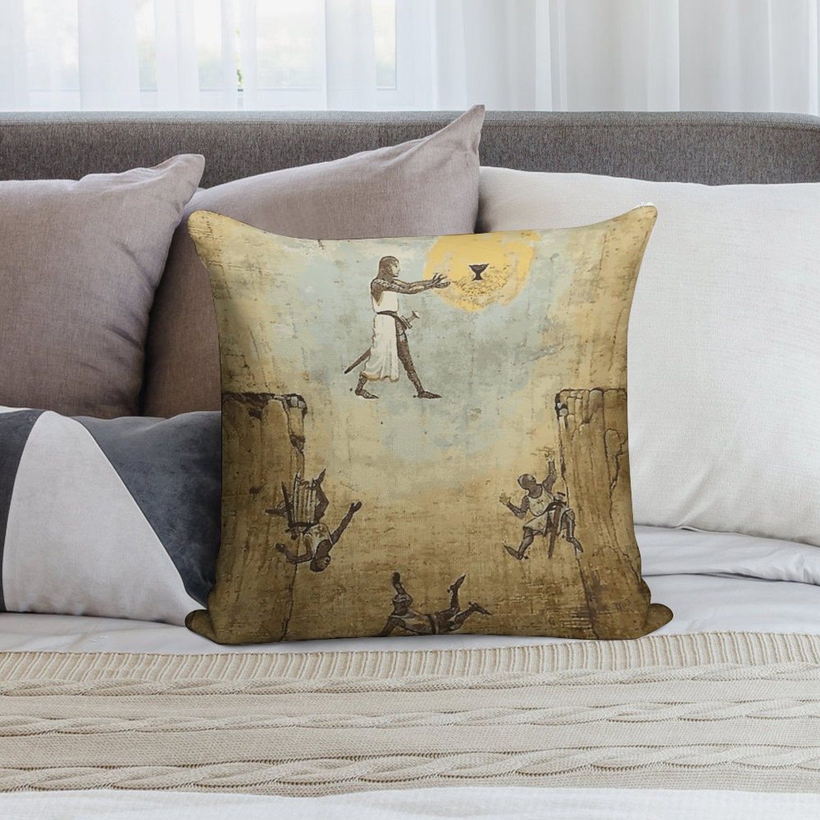 Jump of Faith Soft Skin-Friendly Throw Pillow