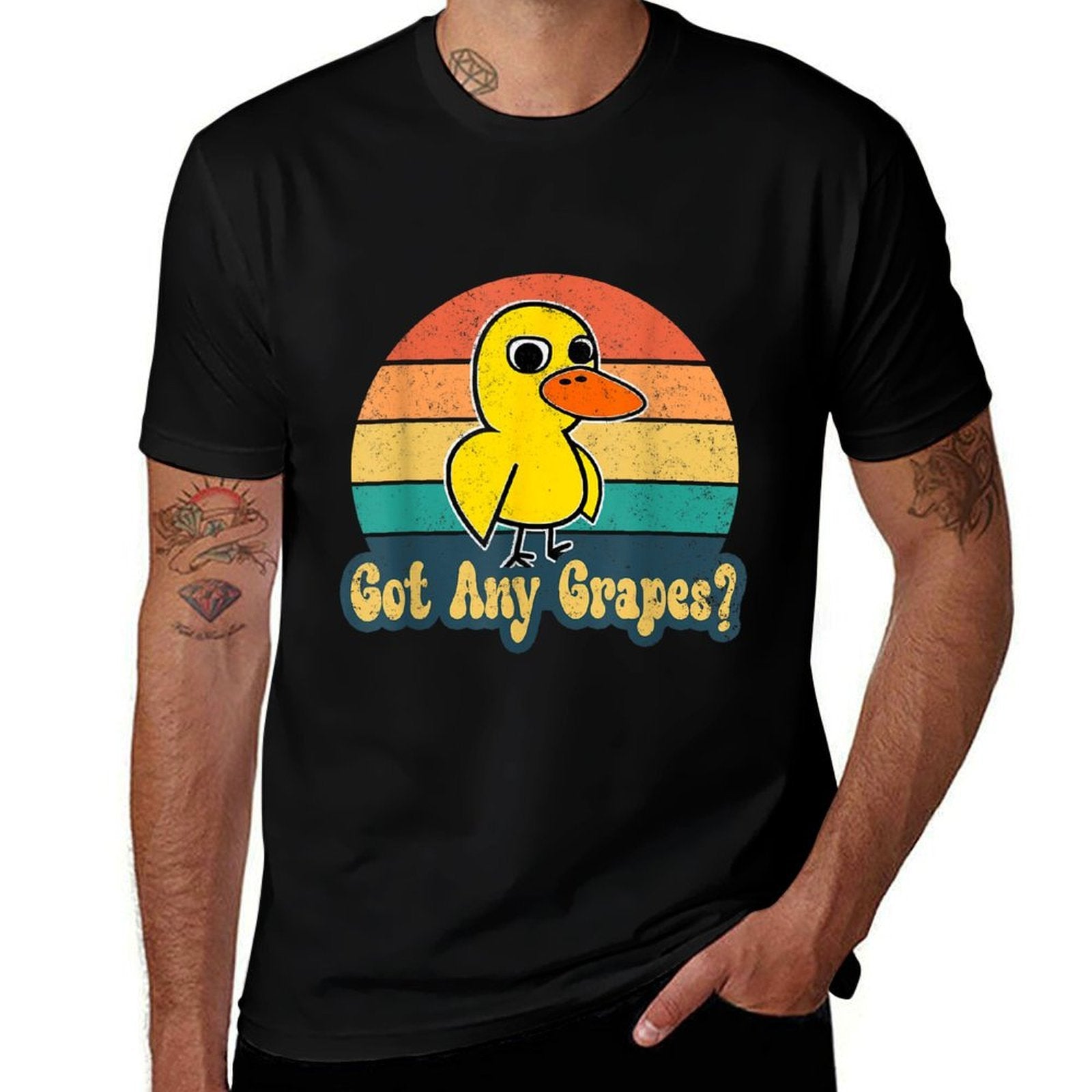 Got Any Grapes Millennial Cute Duck Song Duck Meme  Tagless Design T-Shirt