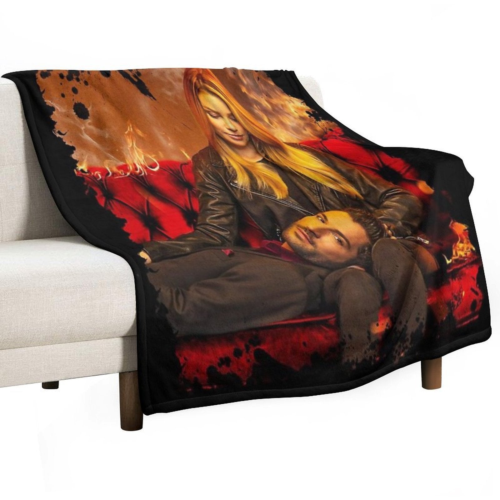 LUCIFER Anti-pilling Throw Blanket